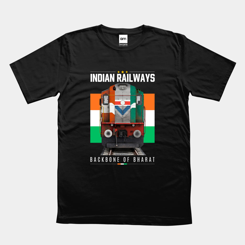 Indian Railways Backbone of Bharat Cotton T-shirt
