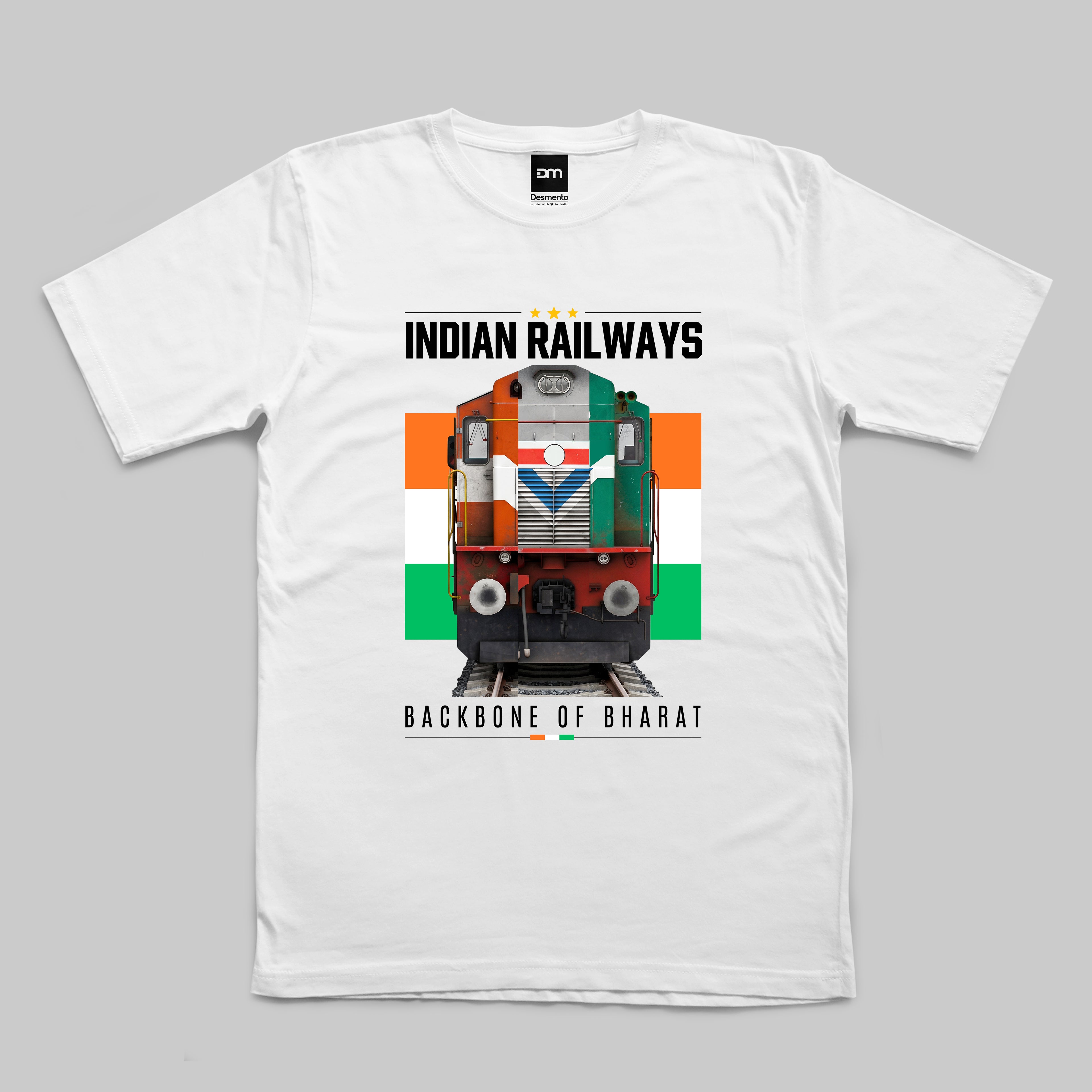 Indian Railways Backbone of Bharat Cotton T-shirt