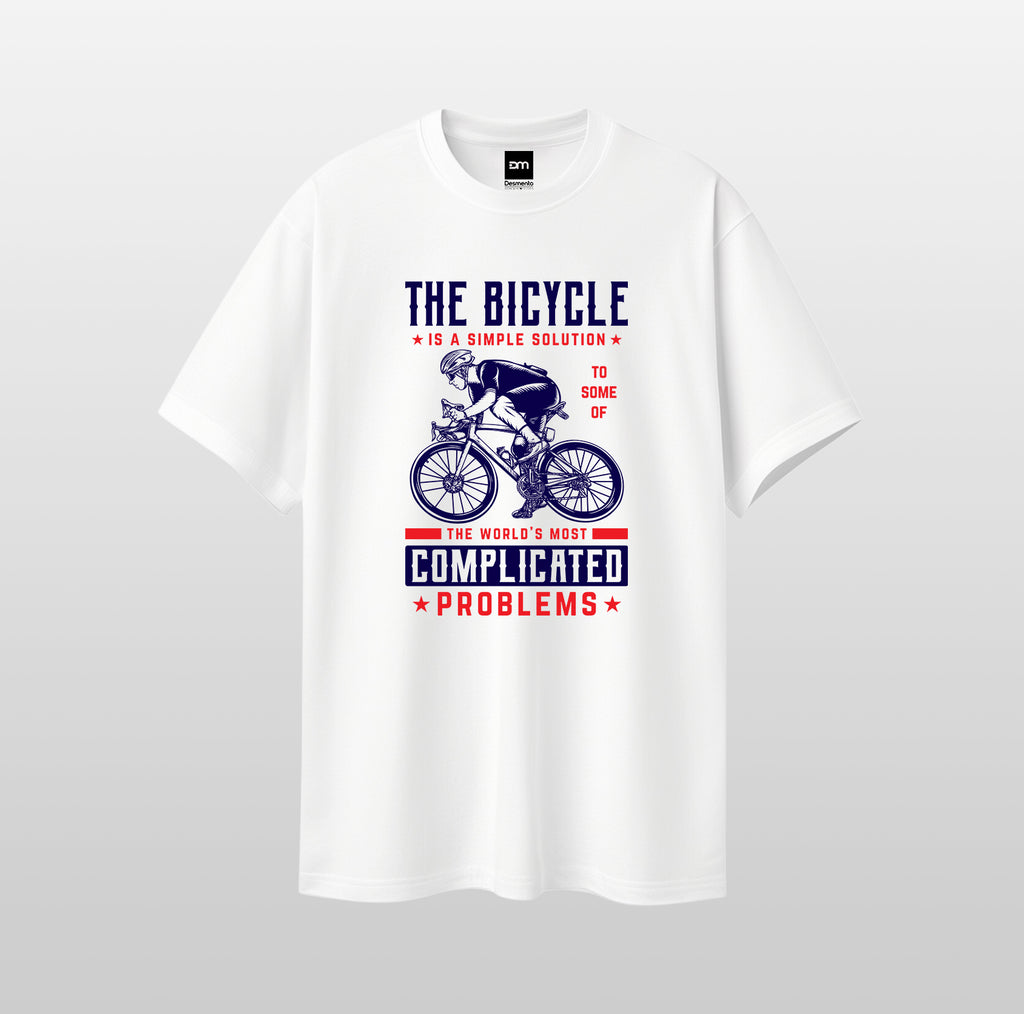 The Bicycle Is The Simple Solution Cotton T-shirt