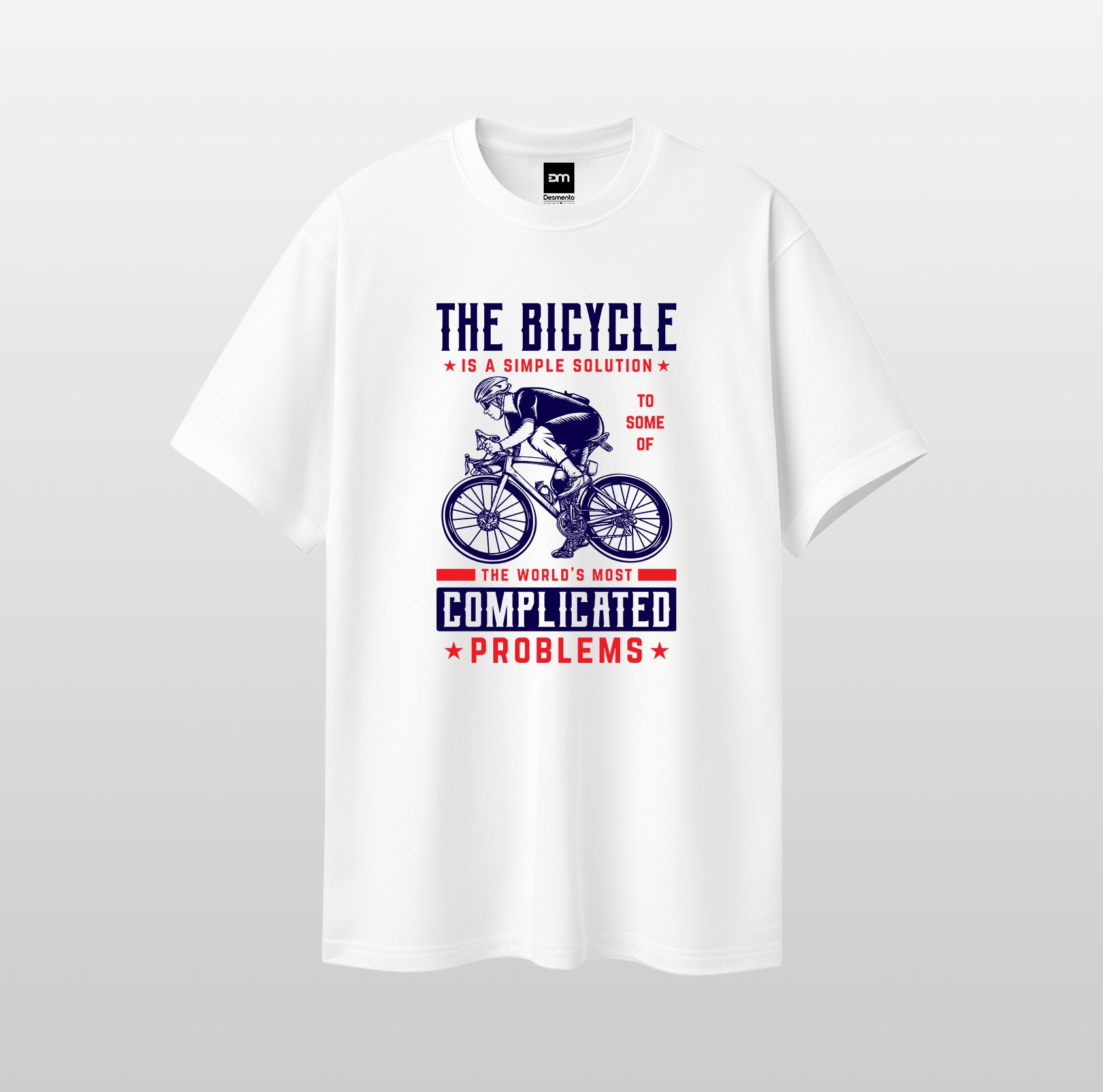 The Bicycle Is The Simple Solution Cotton T-shirt