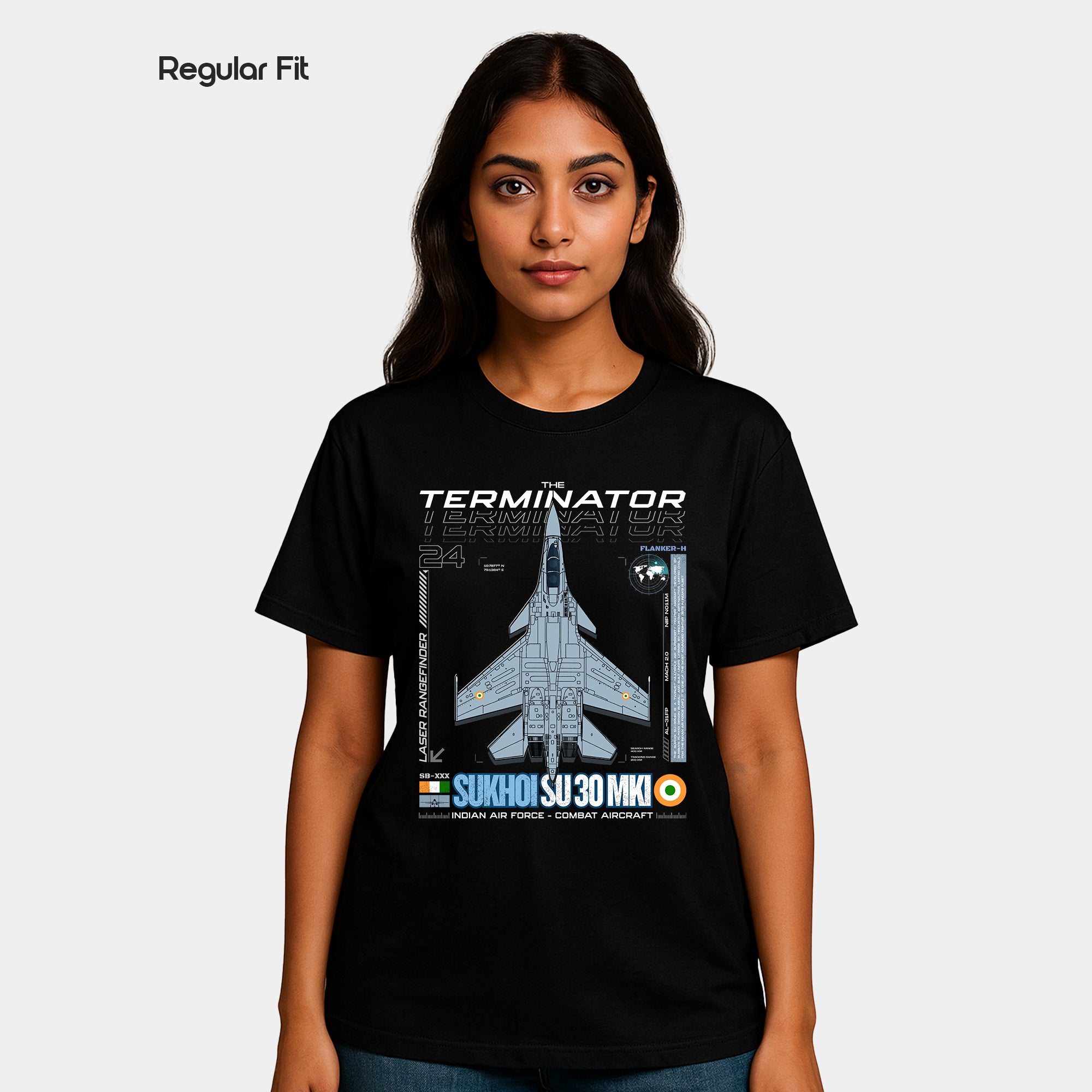 Sukhoi SU30 - Regular Fit Cotton T-shirt