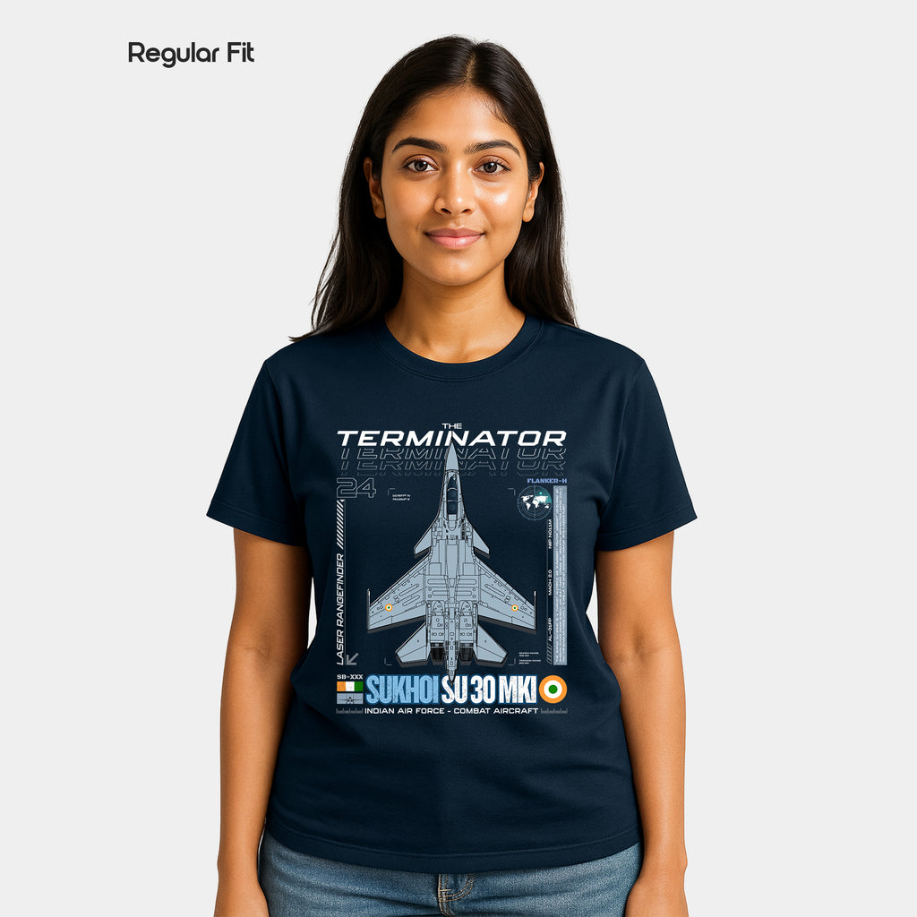 Sukhoi SU30 - Regular Fit Cotton T-shirt