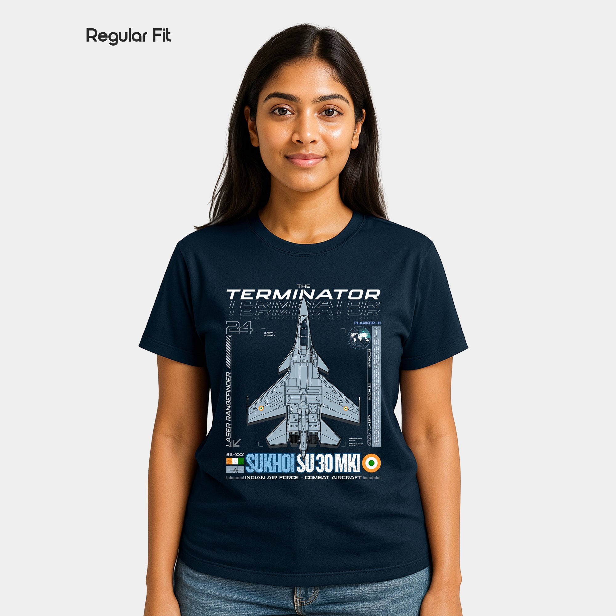 Sukhoi SU30 - Regular Fit Cotton T-shirt