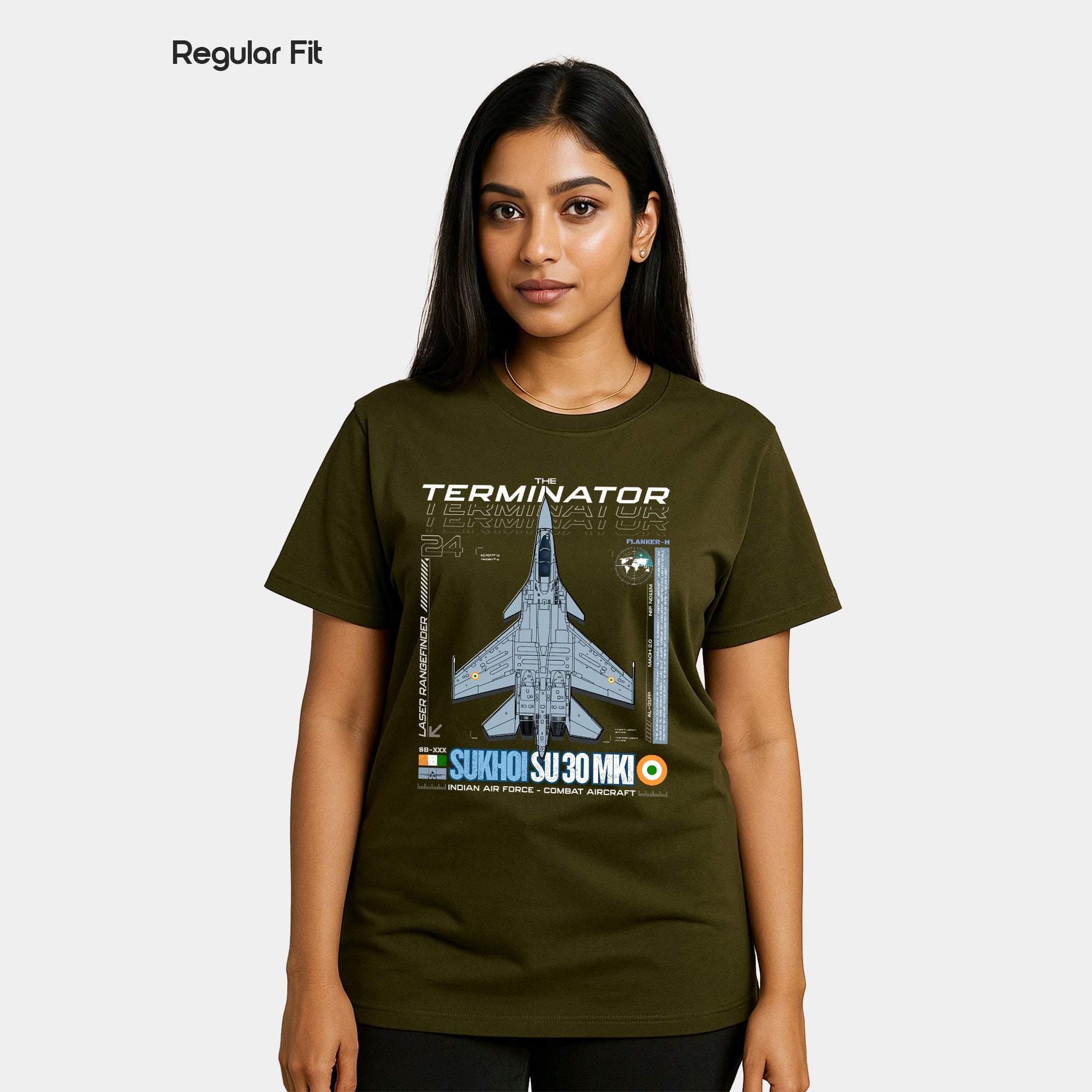 Sukhoi SU30 - Regular Fit Cotton T-shirt