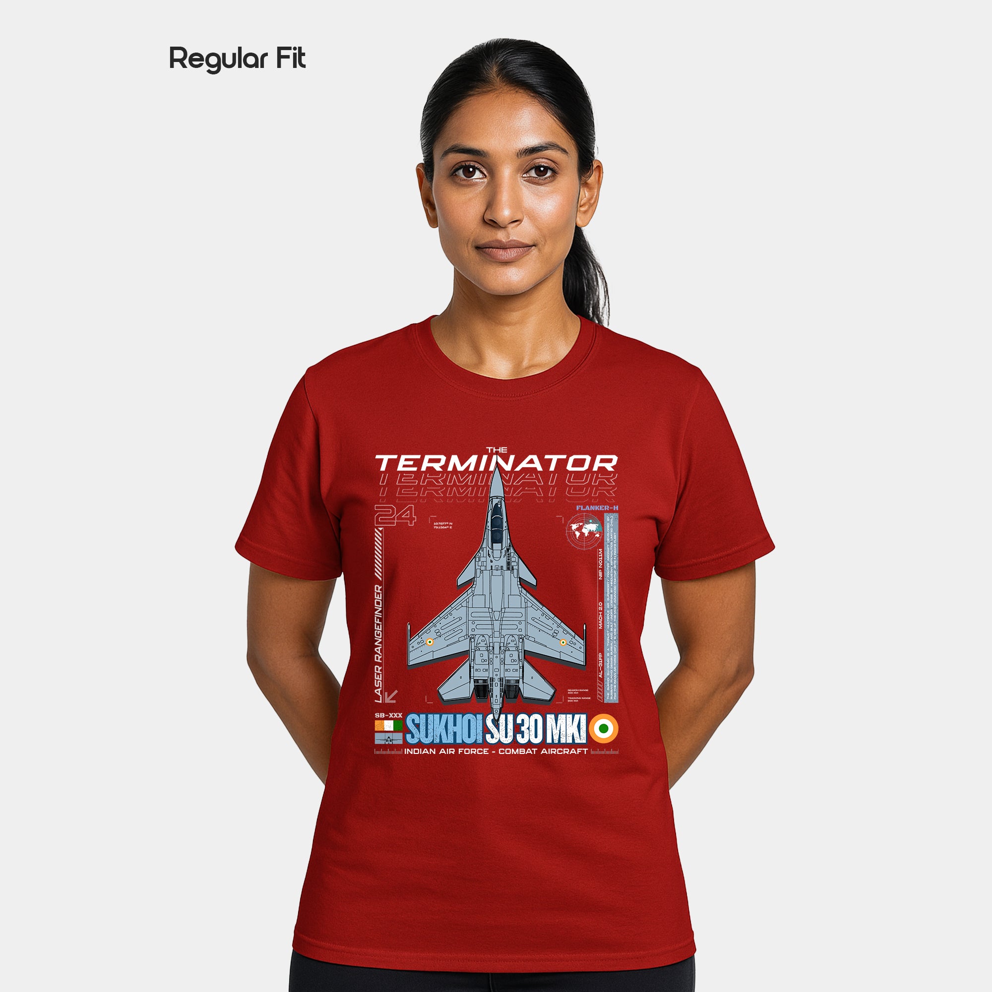 Sukhoi SU30 - Regular Fit Cotton T-shirt