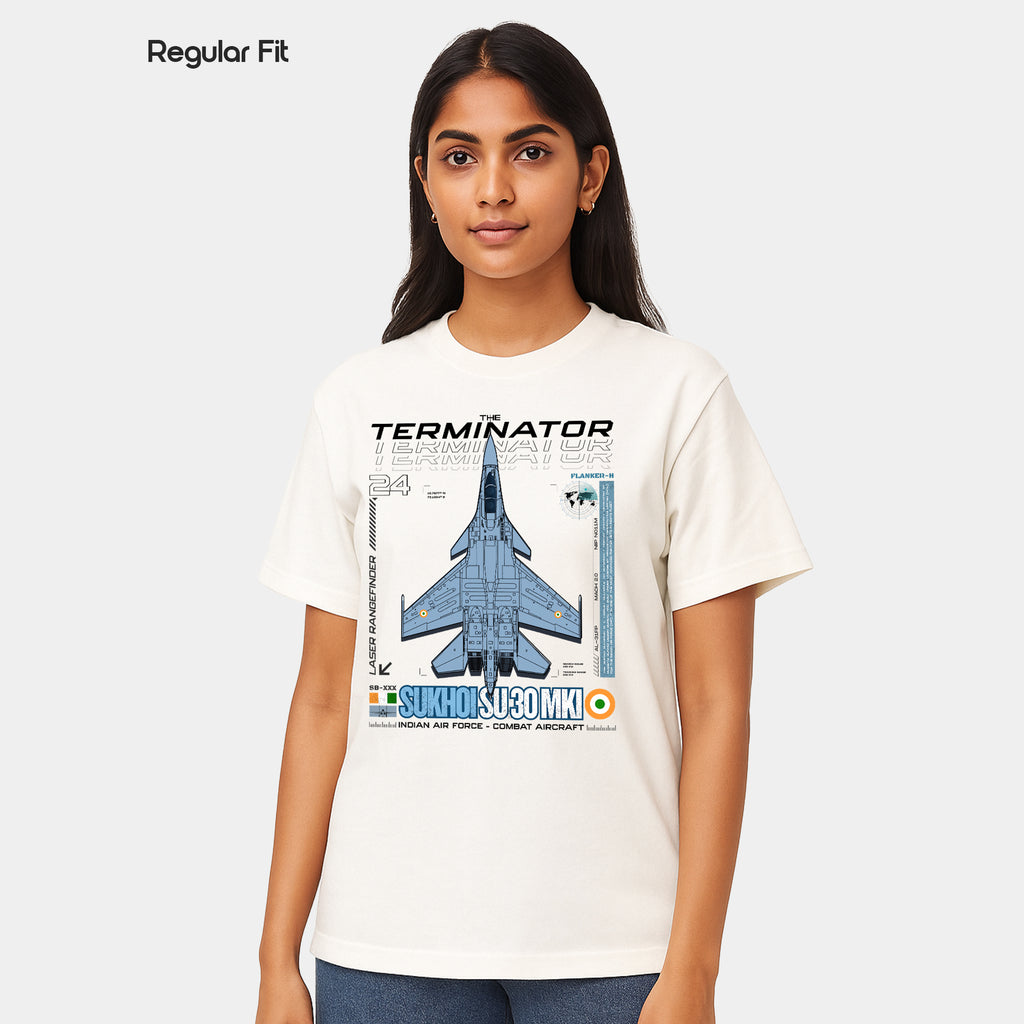 Sukhoi SU30 - Regular Fit Cotton T-shirt