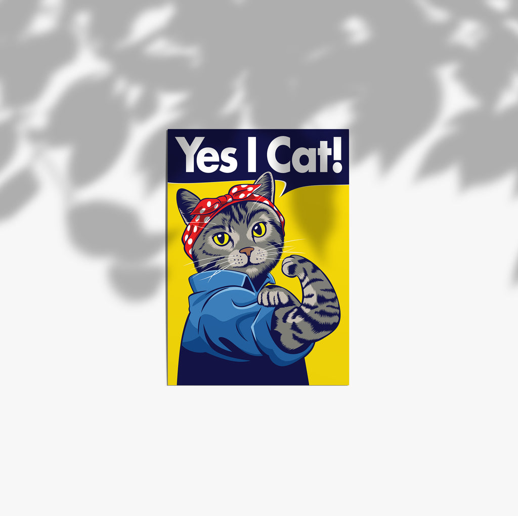 Yes I Cat - A3 Poster